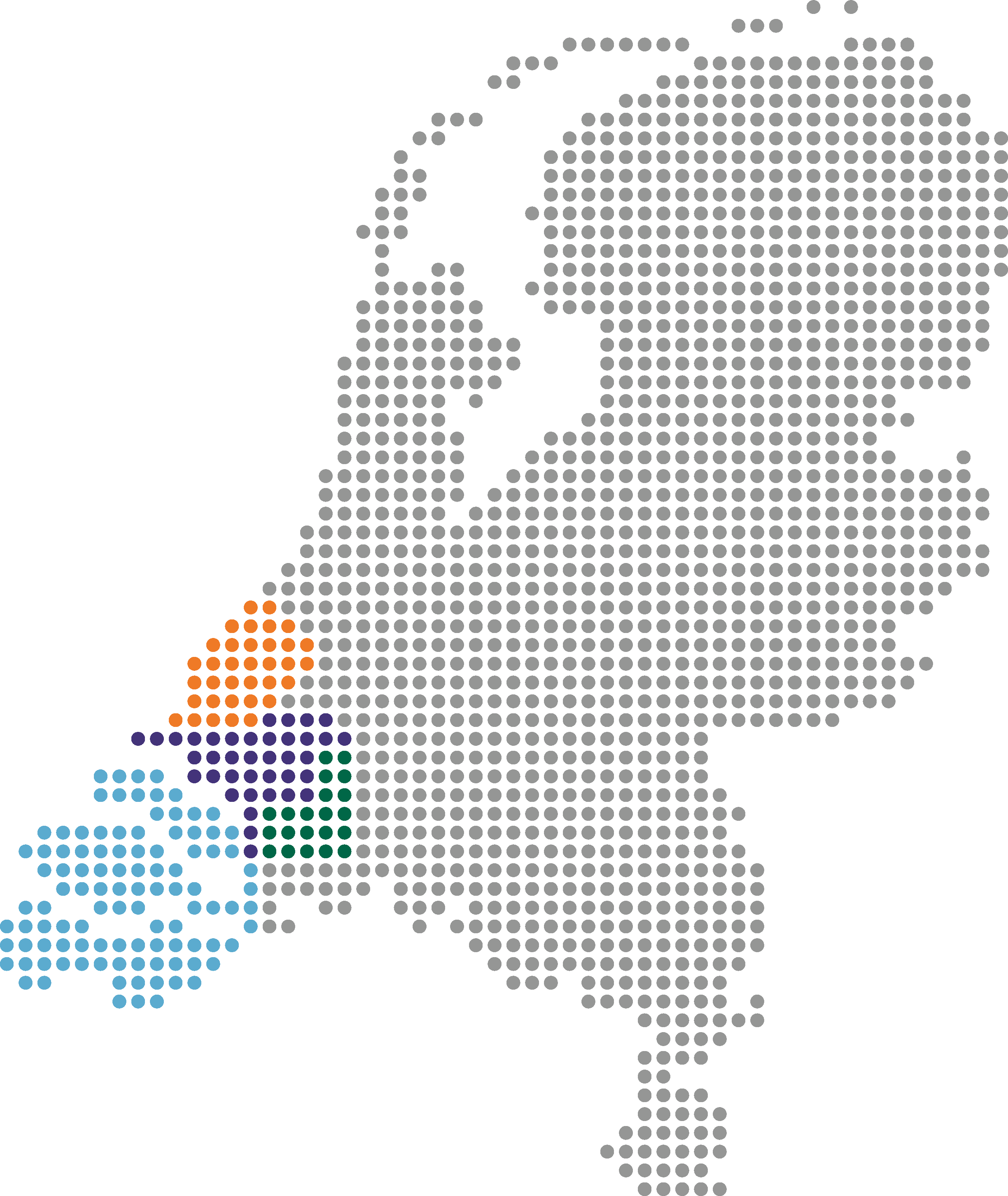 Business Netwerken kaart